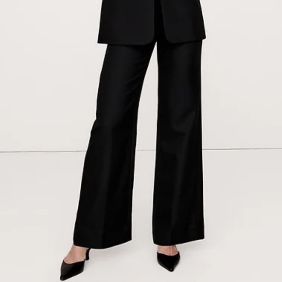 Banana Republic LIDO WIDE-LEG ITALIAN WOOL PANT, NWT, size 12 - Picture 3 of 6